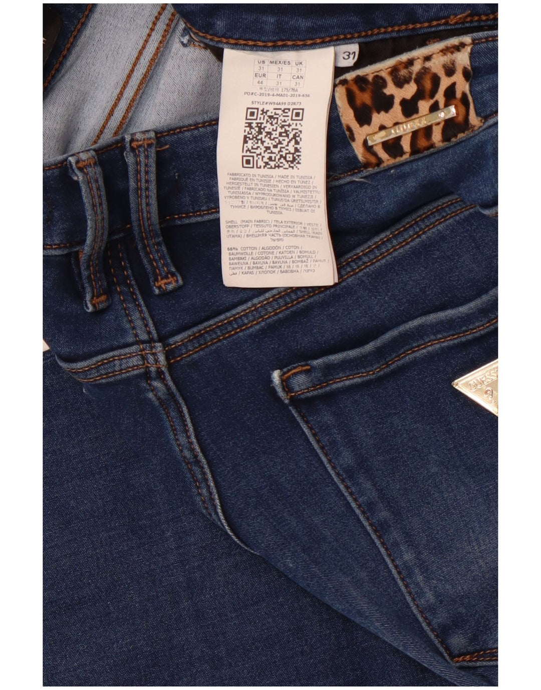 Jeansy GUESS Annette Skinny Jeans W31 L29 Damskie Granatowe, Bawełniane