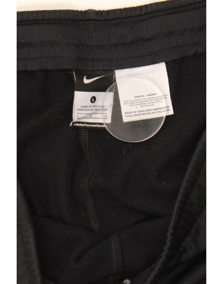 Męskie spodnie dresowe Nike Therma-Fit, duże, czarne, poliestrowe