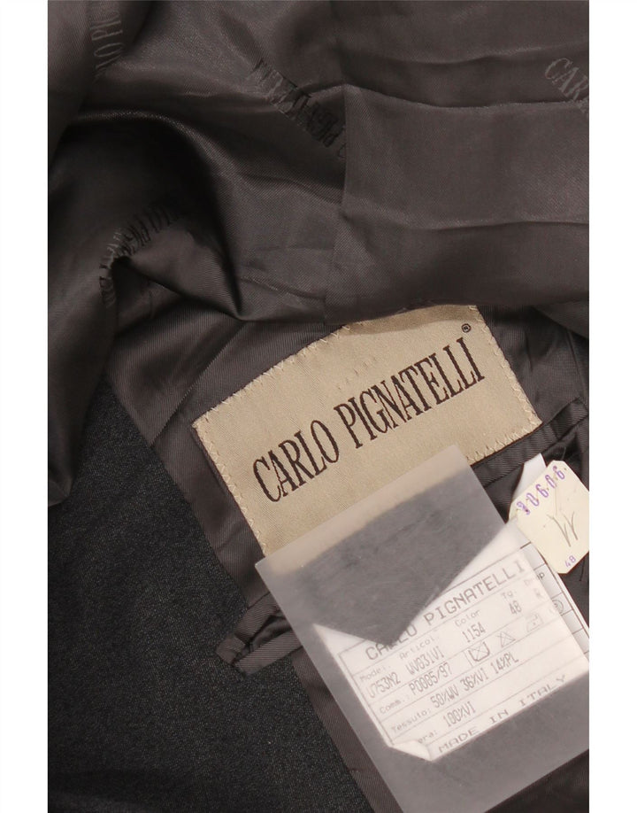 Męska marynarka Carlo Pignatelli z długimi rękawami i 4 guzikami IT 48, średnia szarość