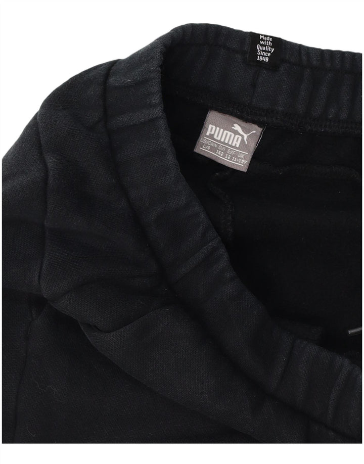 Chłopięce spodnie dresowe Puma z grafiką, 11-12 lat, czarne