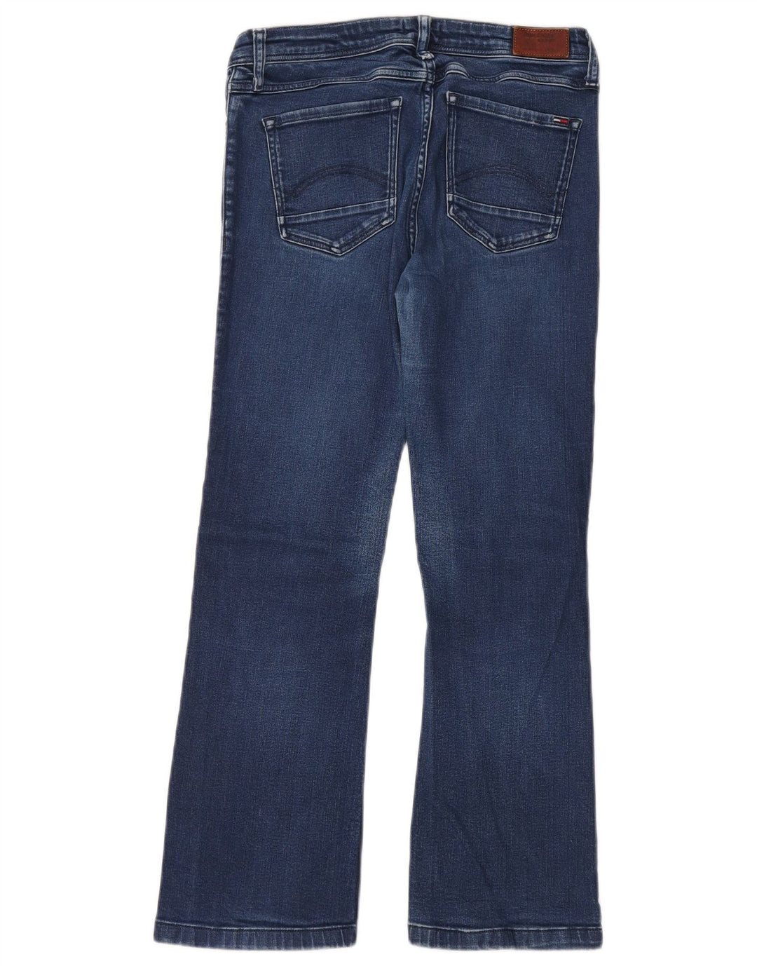 Damskie jeansy Bootcut Tommy Hilfiger Mid Rise W32 L26 Niebieska bawełna