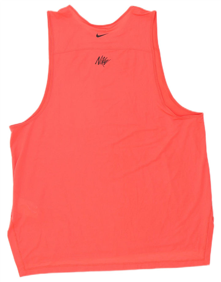 Koszulka męska Nike z kamizelką, duża, różowa, poliestrowa, sportowa