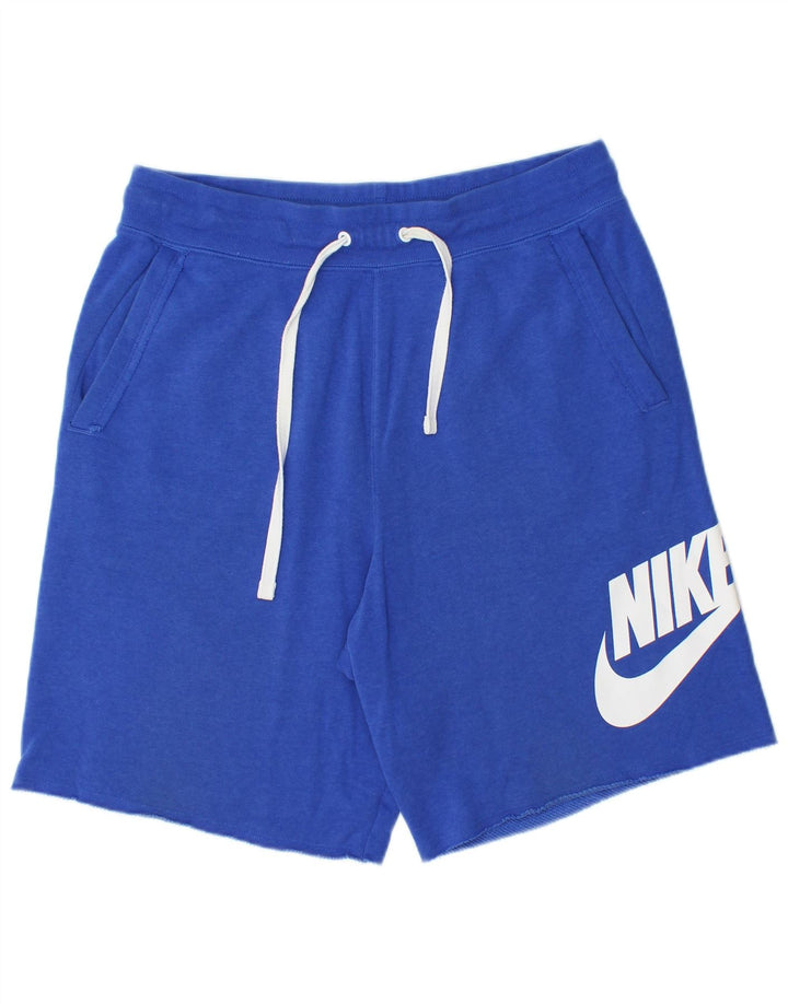 Męskie spodenki sportowe Nike Graphic, średnioniebieskie, bawełniane