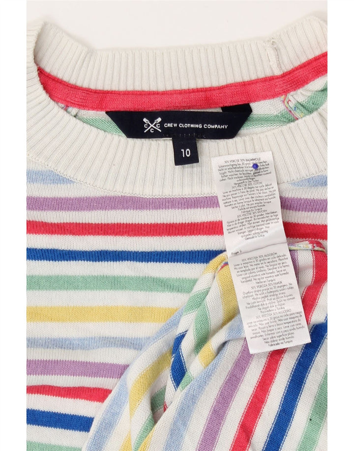 Crew Clothing Damski sweter z okrągłym dekoltem UK 10, mały, wielokolorowy