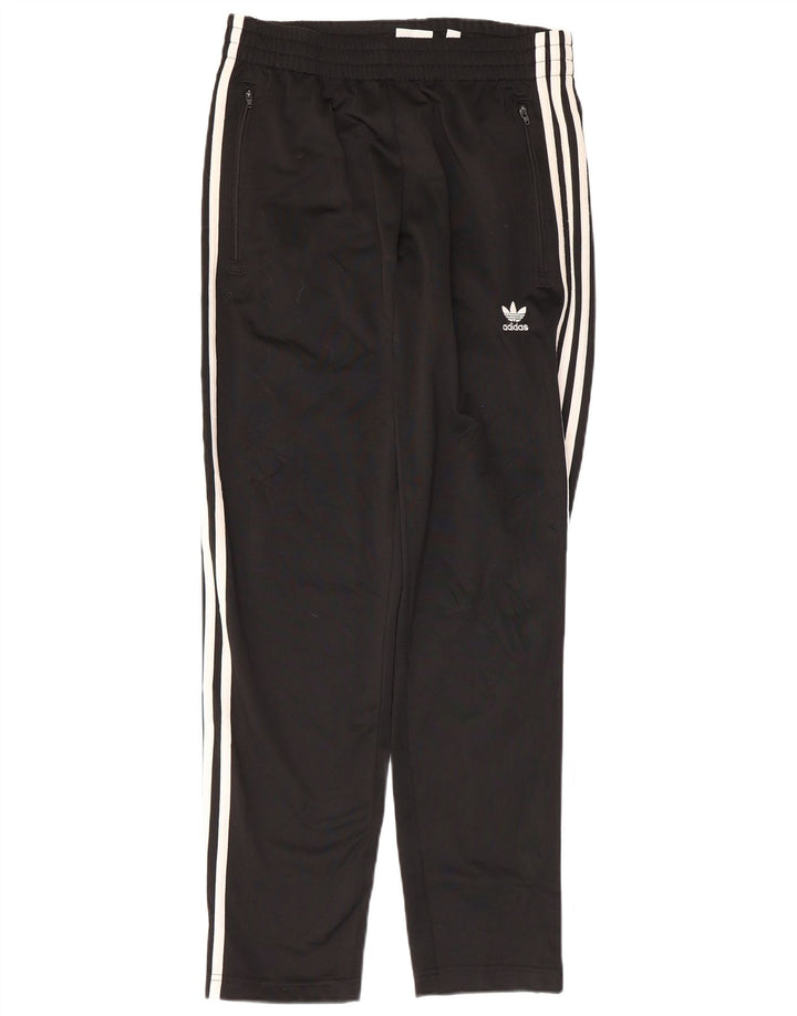 Męskie spodnie dresowe Adidas, małe, czarne, poliestrowe