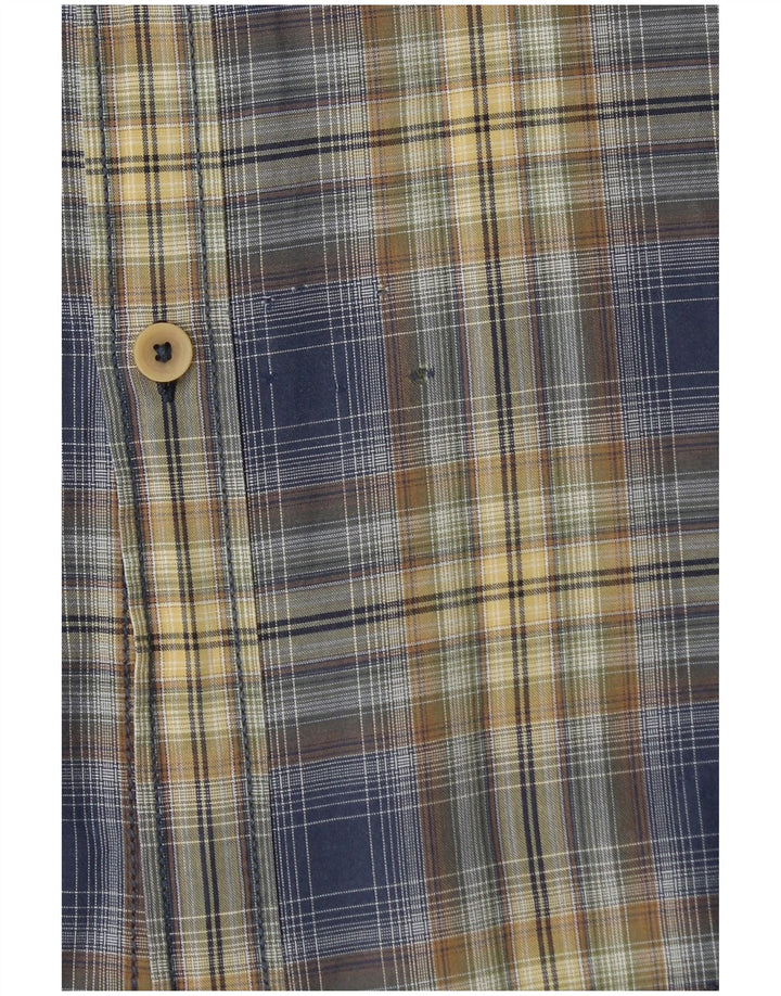 Koszula męska z krótkim rękawem CAMEL ACTIVE o regularnym kroju XL w niebieską kratkę