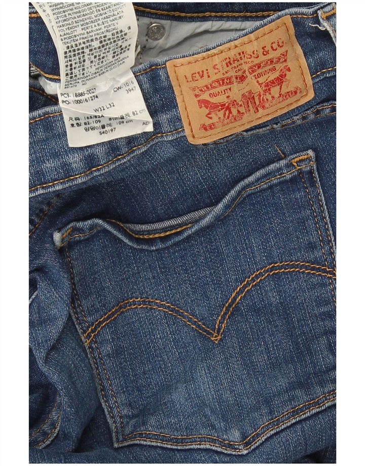 Damskie jeansy Levi's 715 Bootcut W32 L32 Niebieskie bawełniane