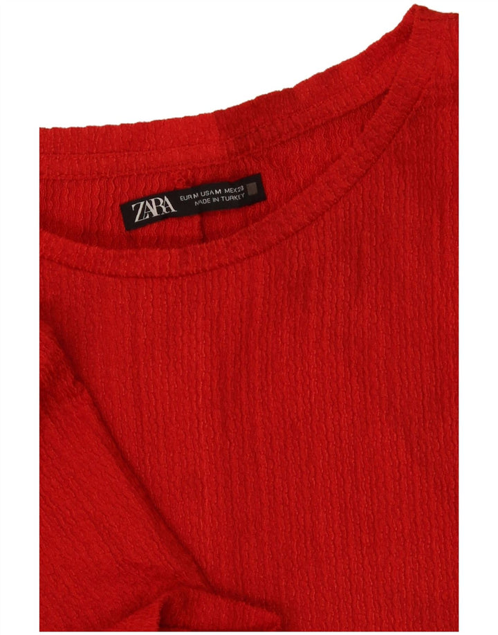 Bluzka damska Zara Top UK 12 Medium Red