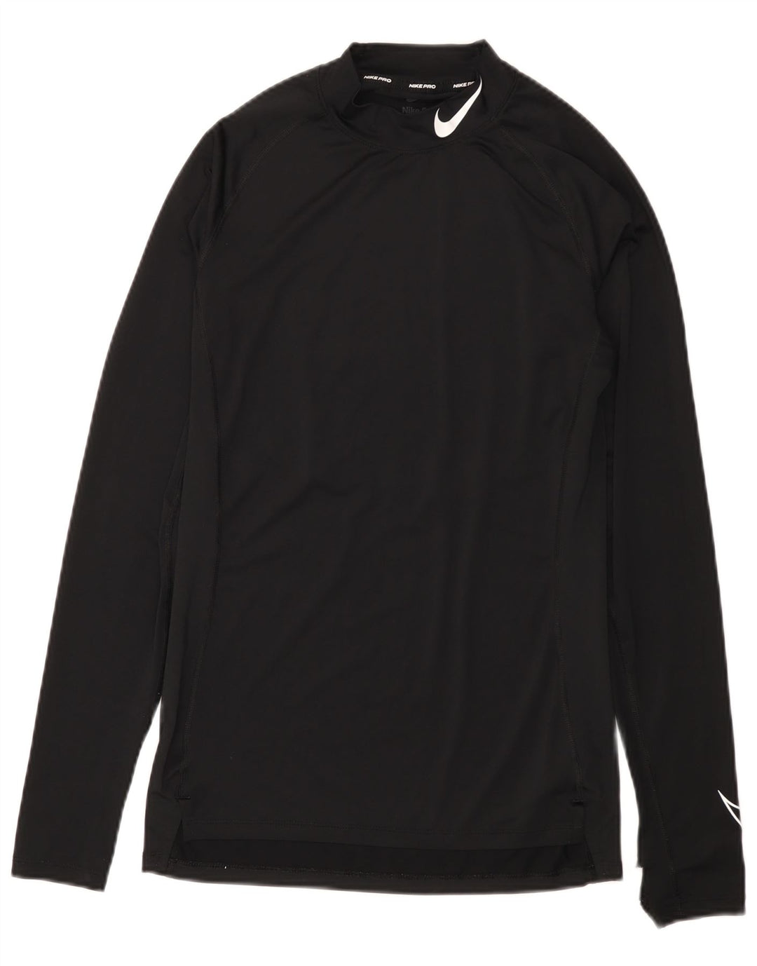 Męska koszulka Nike Dri Fit z grafiką, długim rękawem, średni czarny poliester