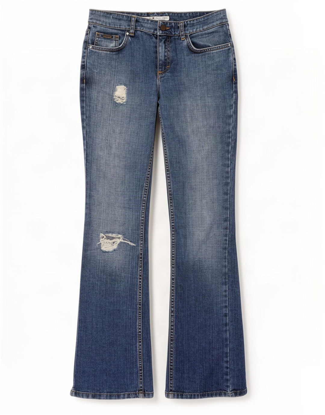 Damskie dżinsy Tommy Hilfiger w trudnej sytuacji US 4 małe W26 L33 niebieskie