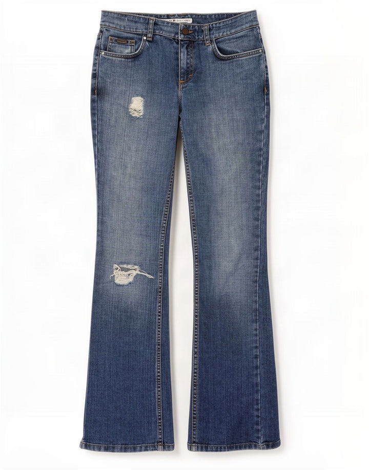 Damskie dżinsy Tommy Hilfiger w trudnej sytuacji US 4 małe W26 L33 niebieskie
