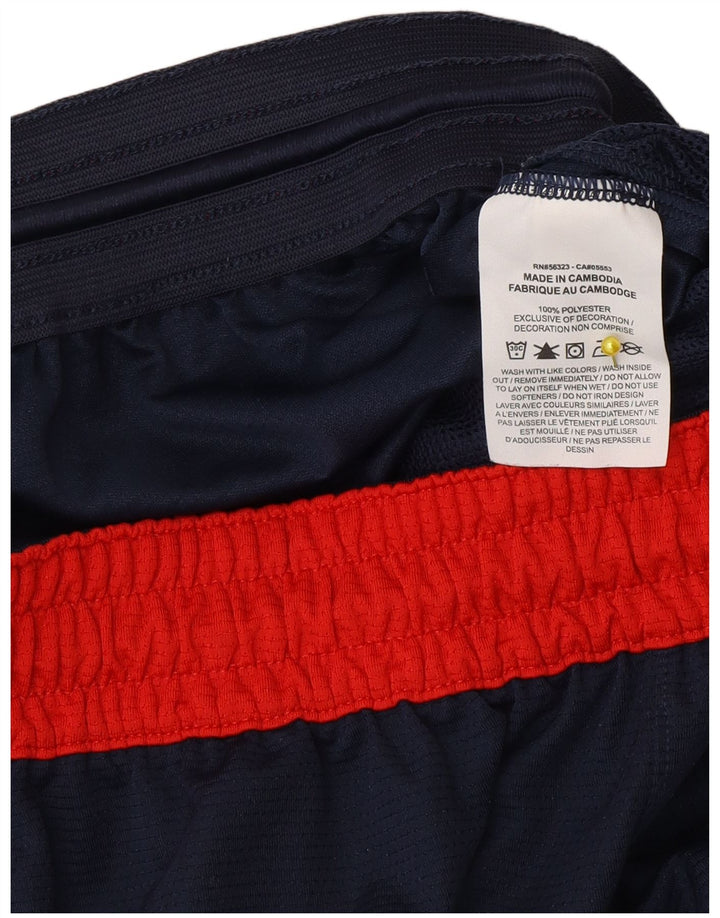 Męskie spodenki sportowe Nike Dri Fit, małe, granatowe, z poliestru w blokach kolorów