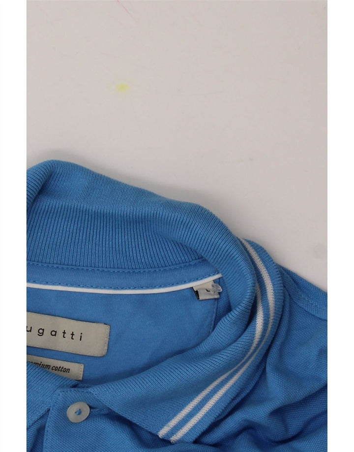 BUGATTI Mens Polo Shirt Large Blue Cotton Vintage Bugatti and Second-Hand Bugatti from Messina Hembry 