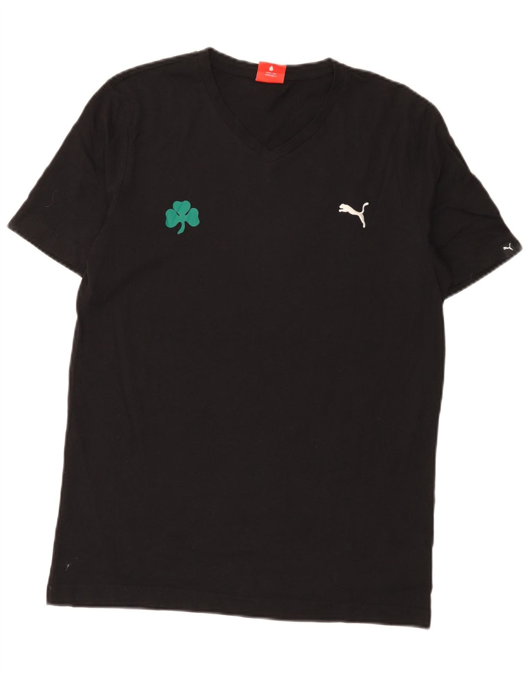 T-shirt męski Puma, mały, czarny, bawełniany