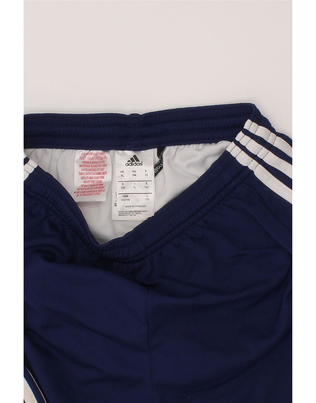 Spodenki sportowe chłopięce Adidas Climalite 13-14 lat, granatowe, poliestrowe