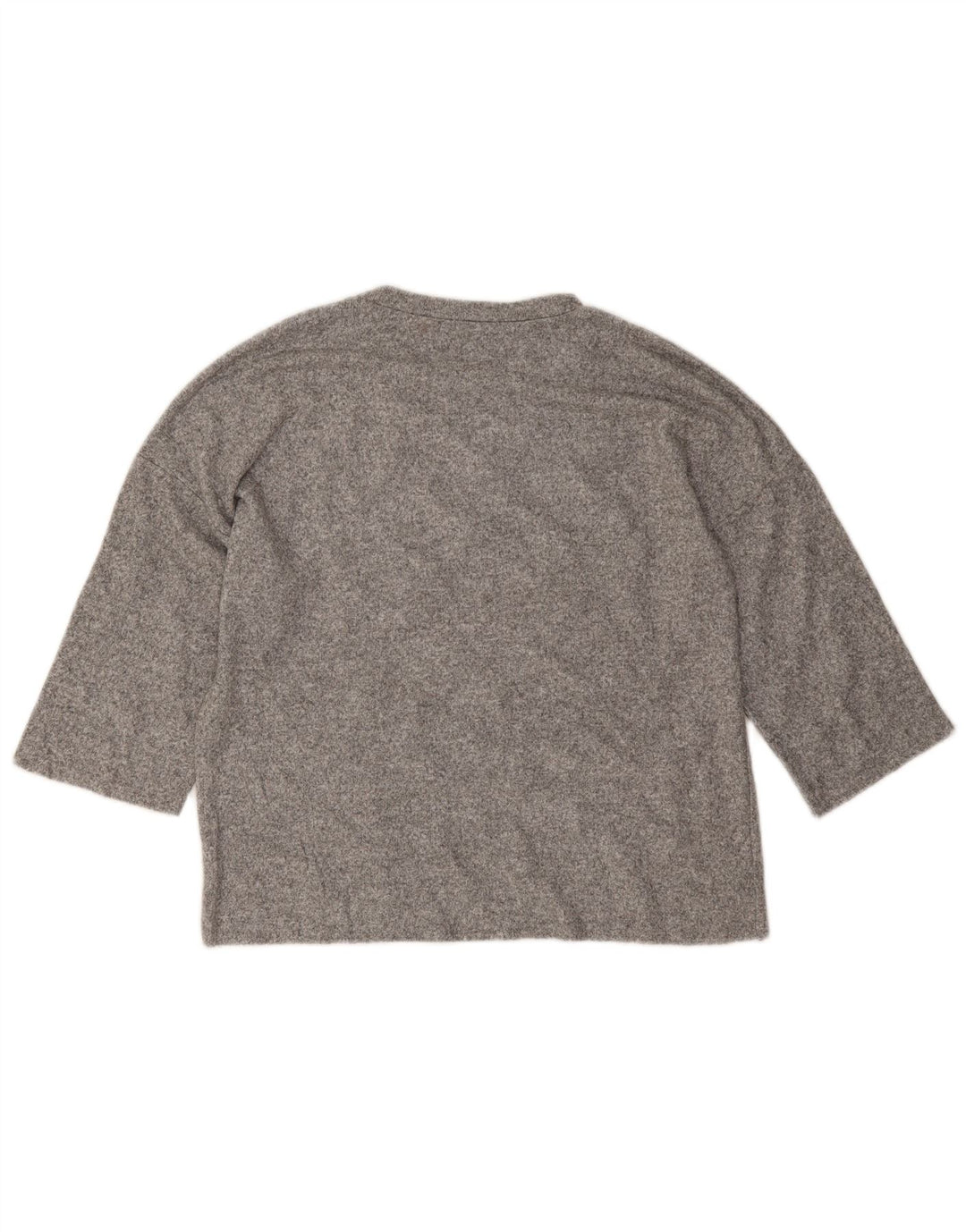 Damski top oversize Zara z rękawem 3/4, UK 10, mały, szary nakrapiany