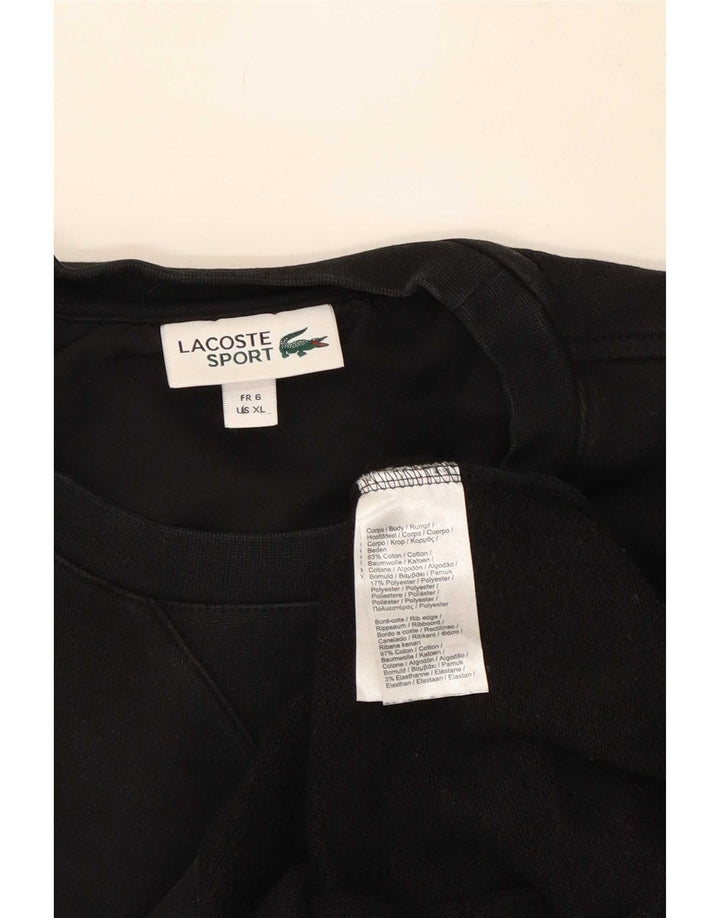 Męska bluza Lacoste, rozmiar 6, XL, czarna, bawełniana