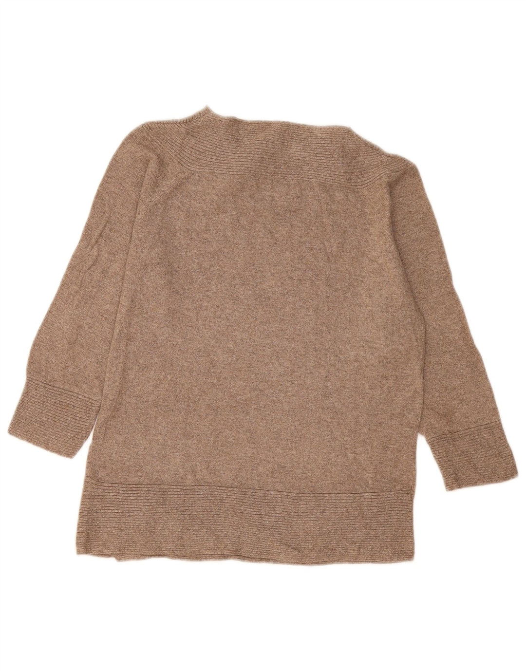Marks & Spencer Damski sweter zapinany na guziki, UK 14, średni beż