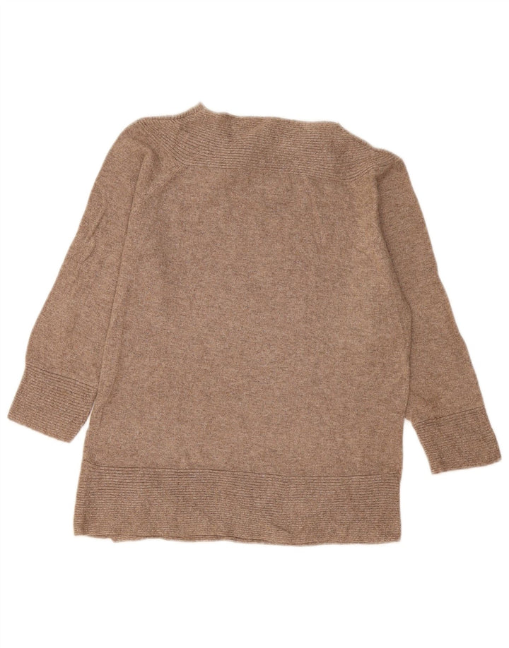 Marks & Spencer Damski sweter zapinany na guziki, UK 14, średni beż
