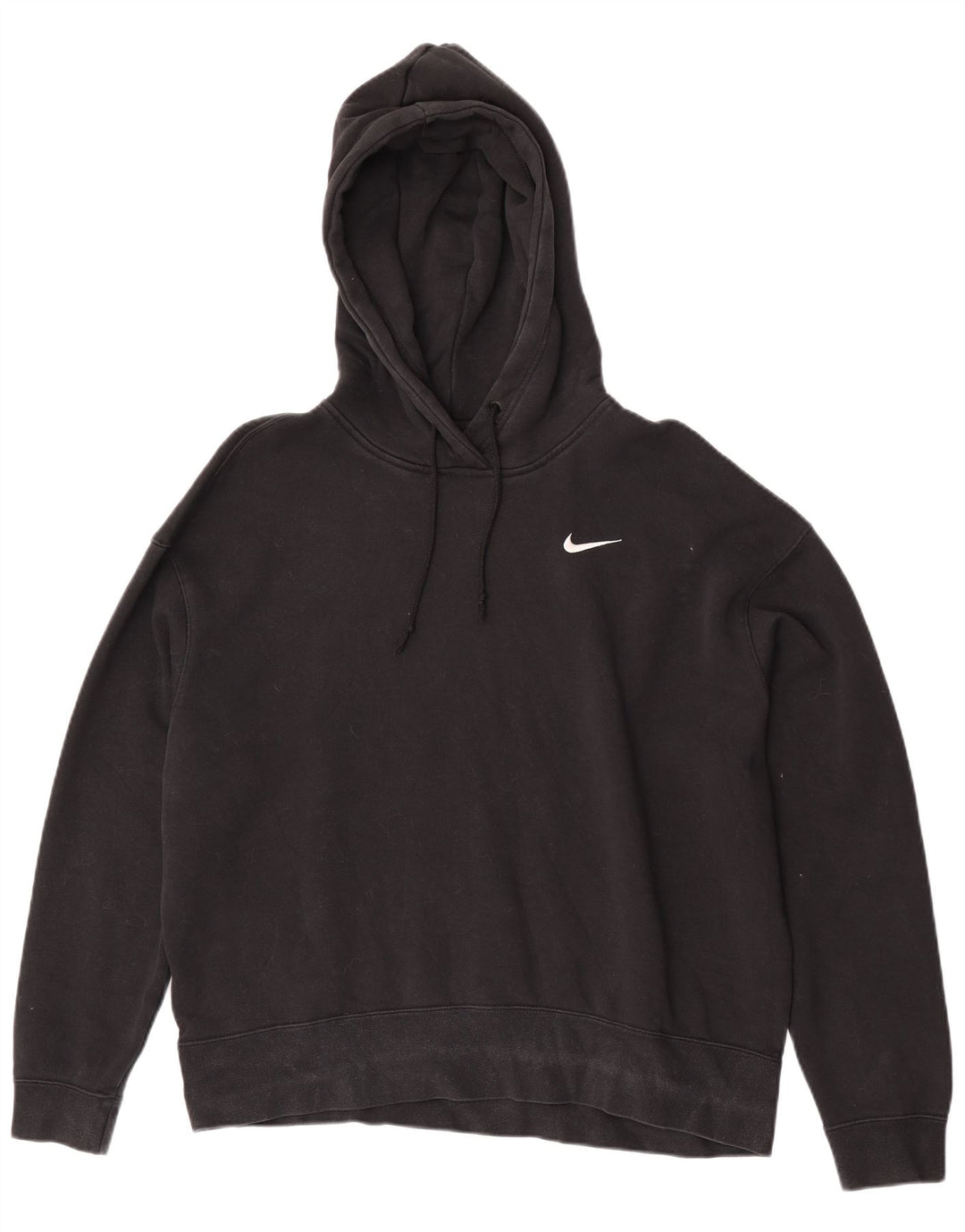 Damski sweter oversize z kapturem Nike UK 16, duży, czarny, bawełniany