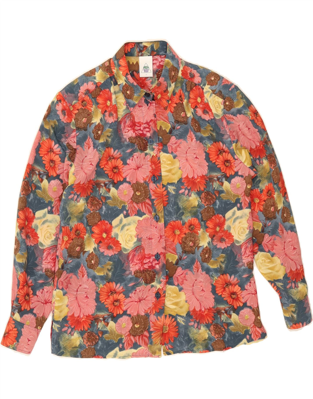 NEW FAST Womens Oversized Shirt Blouse EU 36 Small Multicoloured Floral Vintage New Fast and Second-Hand New Fast from Messina Hembry 