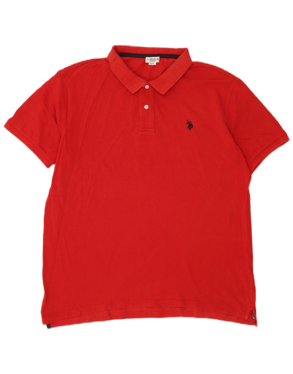 US Polo Assn. Męska koszulka polo 2XL czerwona