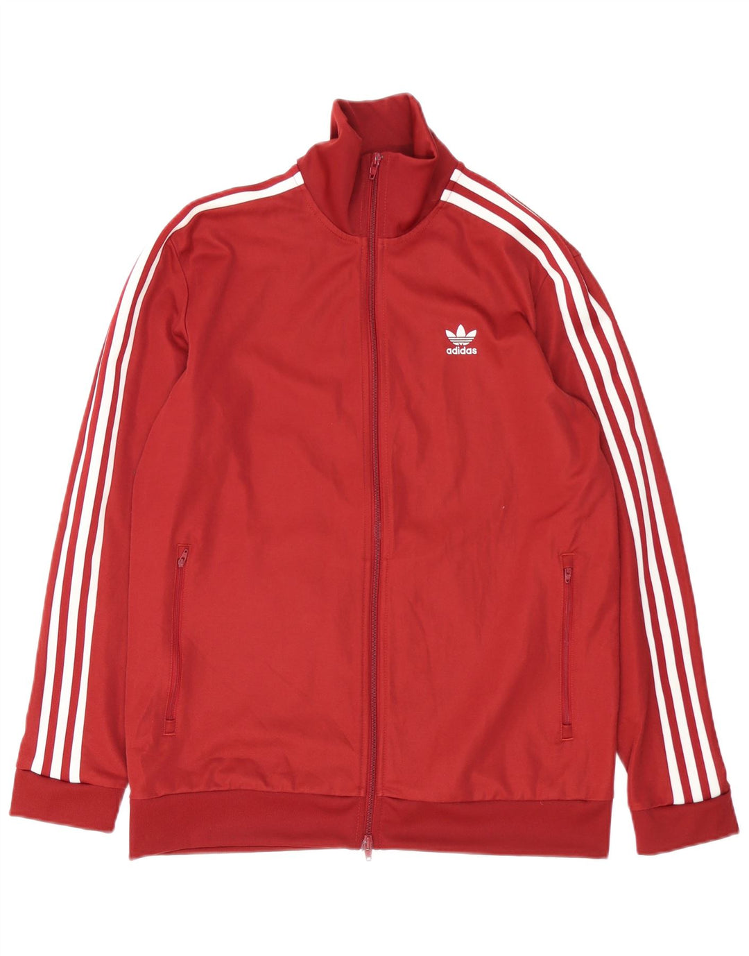 Adidas Męska bluza dresowa, duża, bordowa, poliester