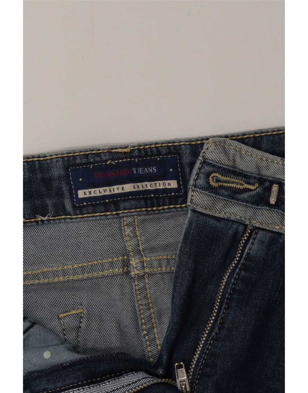 Damskie bermudy jeansowe Trussardi, duże W32 niebieskie