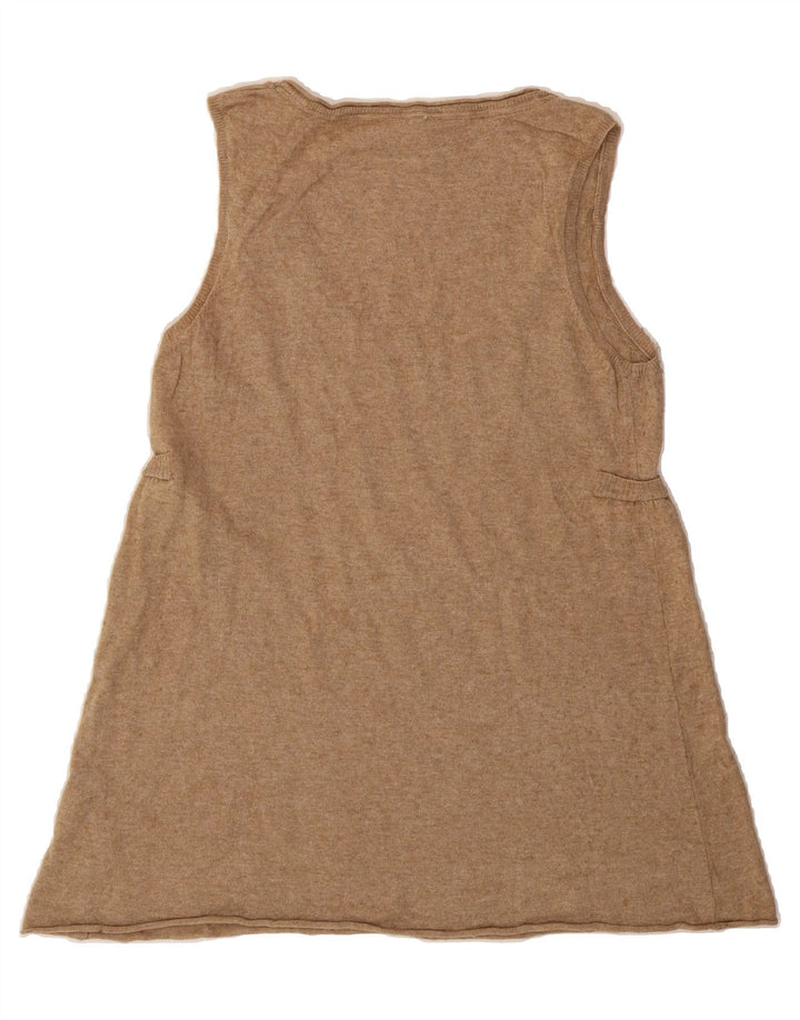 WHITE STUFF Womens Vest Tank Top UK 16 Large Beige Viscose Vintage White Stuff and Second-Hand White Stuff from Messina Hembry 