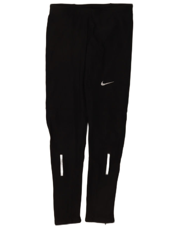 Damskie legginsy Nike Dri Fit UK 12, średni czarny poliester