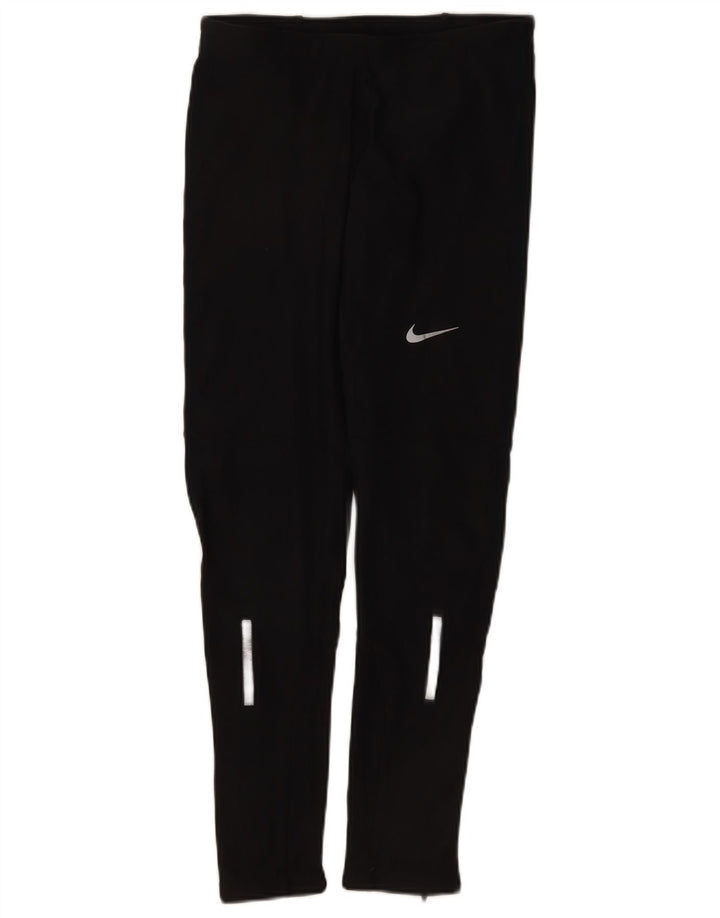 Damskie legginsy Nike Dri Fit UK 12, średni czarny poliester