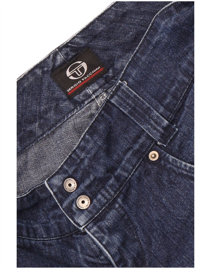 Damskie proste dżinsy Sergio Tacchini W32 L28 granatowe
