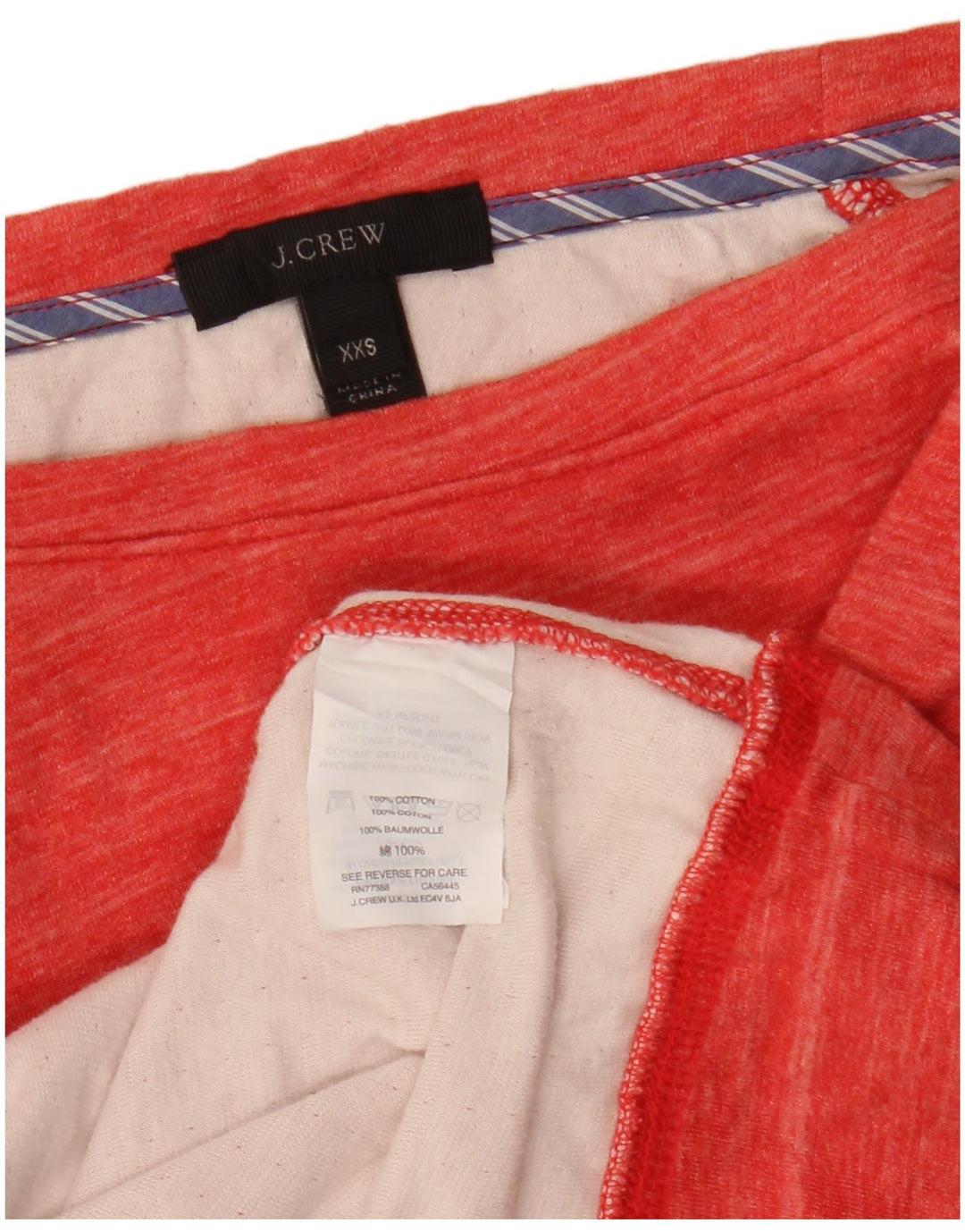 Damska bluza oversize J. CREW UK 2 2XS, bawełniana w czerwone paski