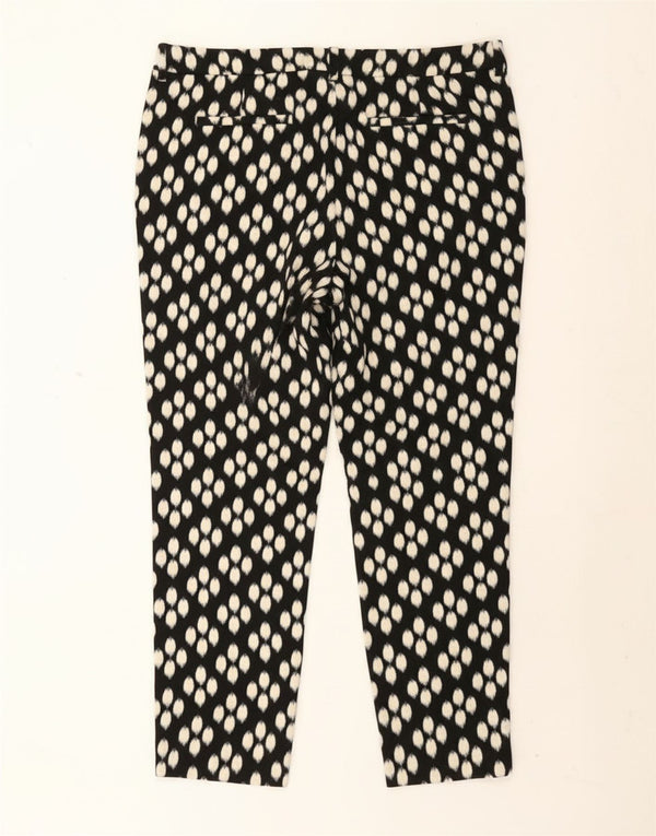 Damskie zwężane spodnie Chino Hobbs UK 18 XL W36 L28 Czarne cętki bawełniane