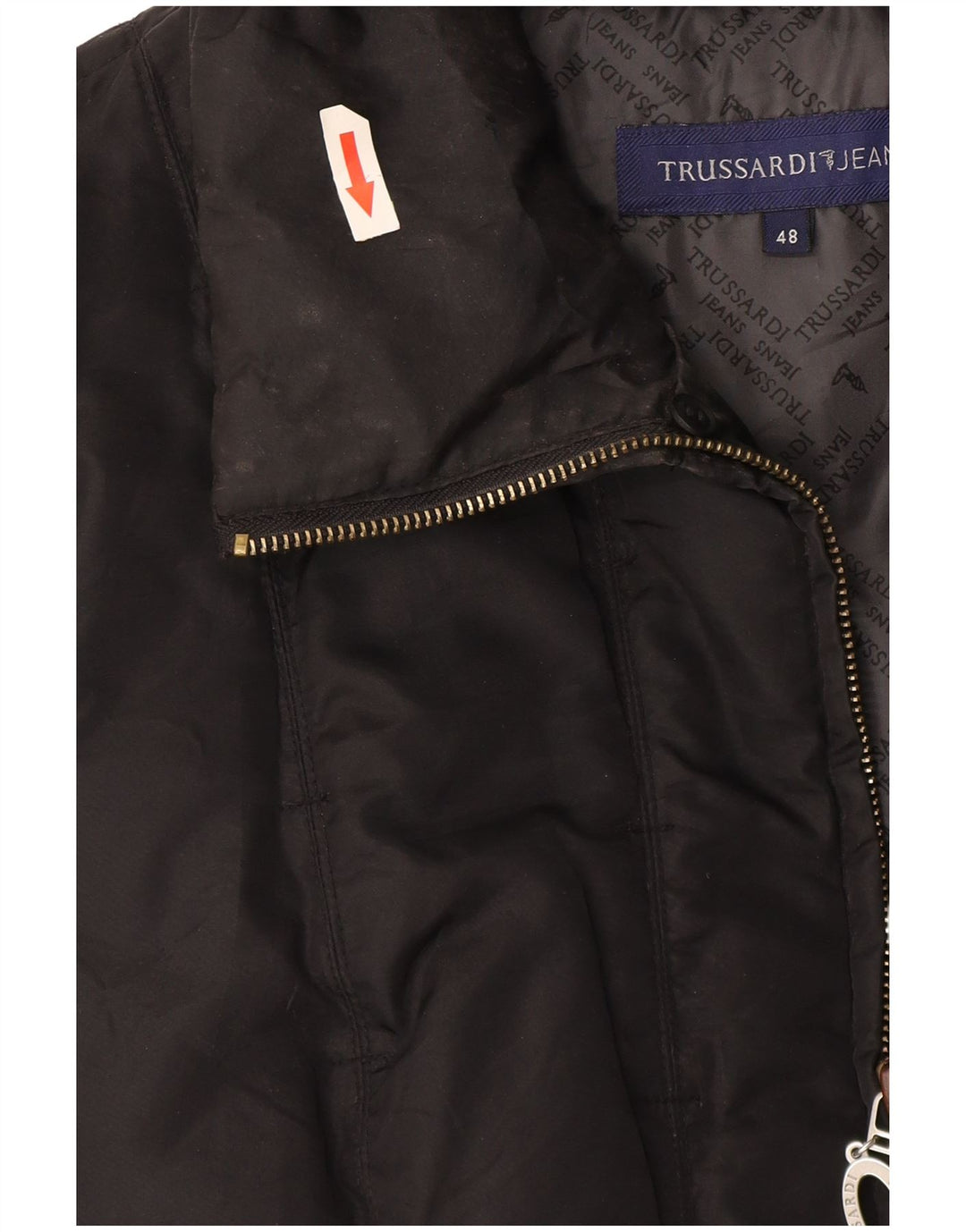 Damska ocieplana kurtka Trussardi IT 48 XL, czarny poliamid