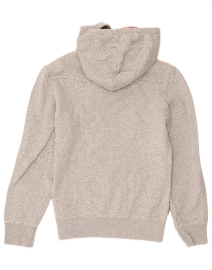 Męski sweter z kapturem i grafiką Levi's, mały, szary, bawełniany