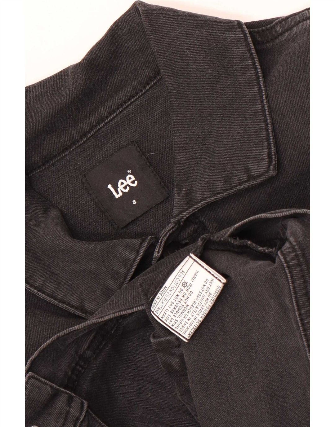 Męska kamizelka jeansowa Lee UK 36 Small, szara, bawełniana