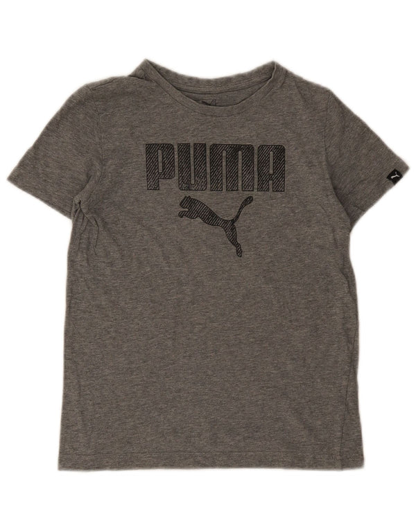 Chłopięcy T-shirt z grafiką Puma 11-12 lat, szary