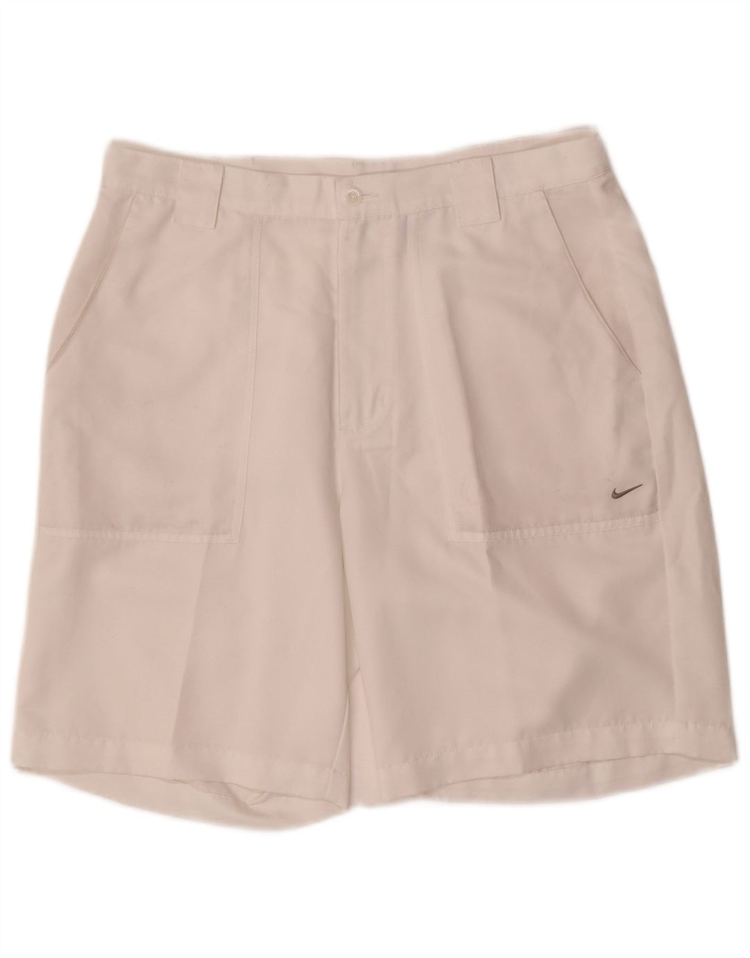 Męskie spodenki chino Nike W34, duże, białe, poliestrowe