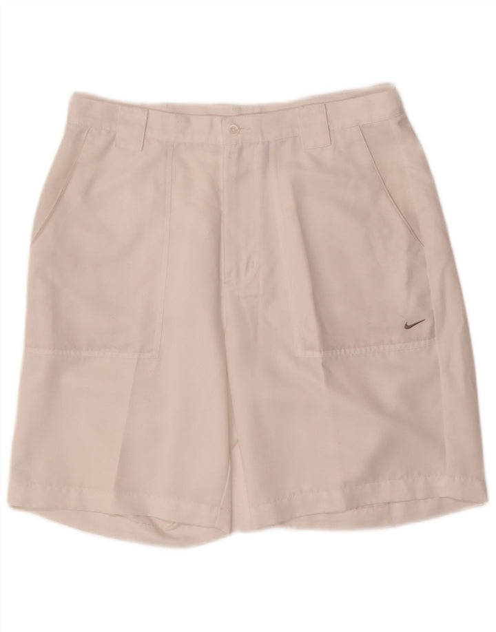 Męskie spodenki chino Nike W34, duże, białe, poliestrowe