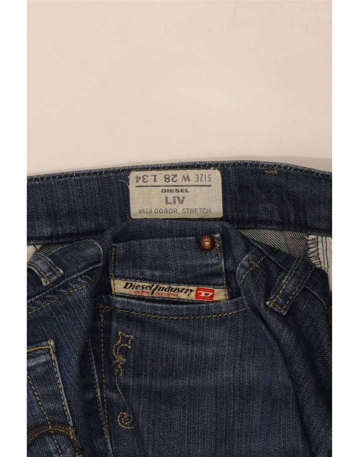 DIESEL Damskie Liv Slim Jeansy W28 L30 Niebieskie bawełniane
