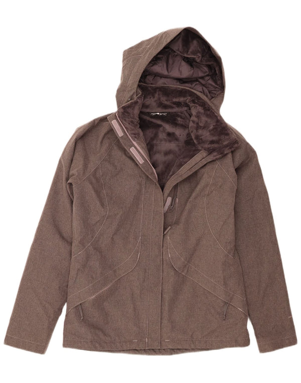 Damska kurtka wiatrówka z kapturem The North Face Dryvent UK 10, mała fioletowa
