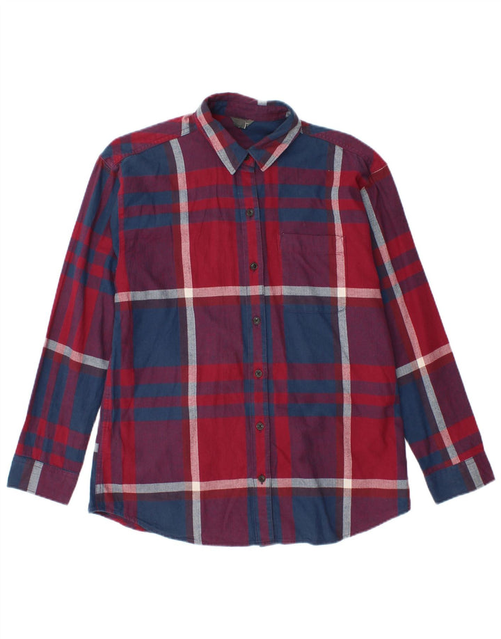 EDDIE BAUER Damska koszula flanelowa oversize UK 6 XS w wielokolorową kratę