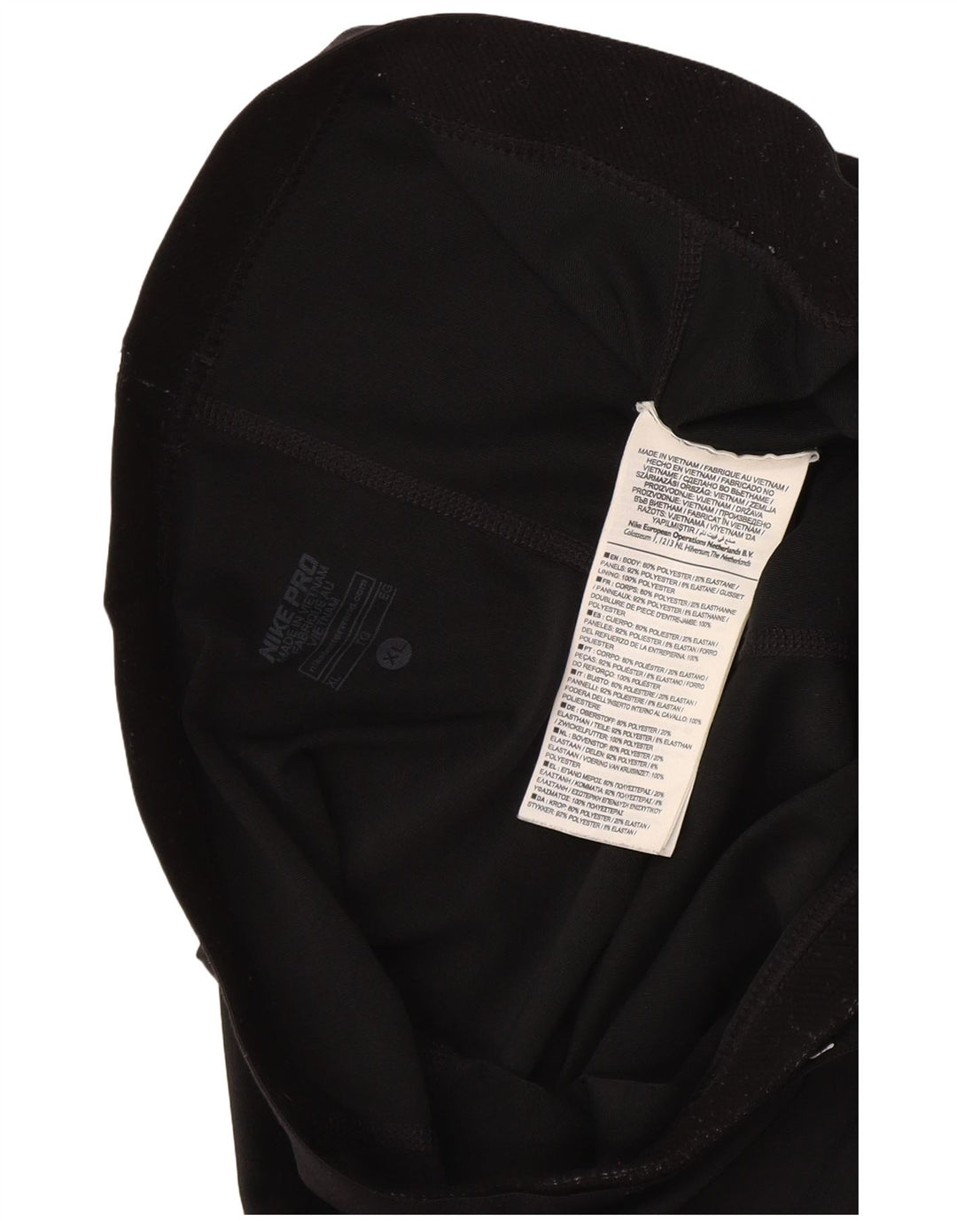 Damskie legginsy Nike Dri Fit Graphic Capri UK 18 XL, czarny poliester