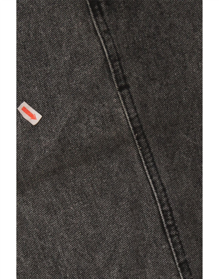 Damska spódnica dżinsowa VINTAGE W26 mała szara bawełna