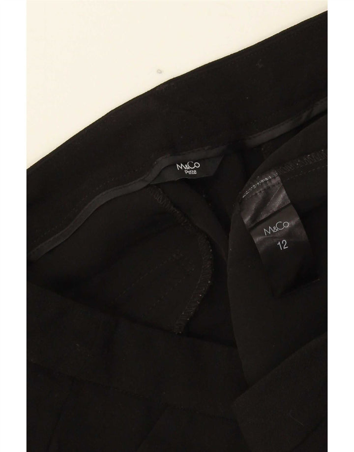 Spodnie damskie M&Co Slim Chino UK 12 Medium W32 L25 Czarny poliester