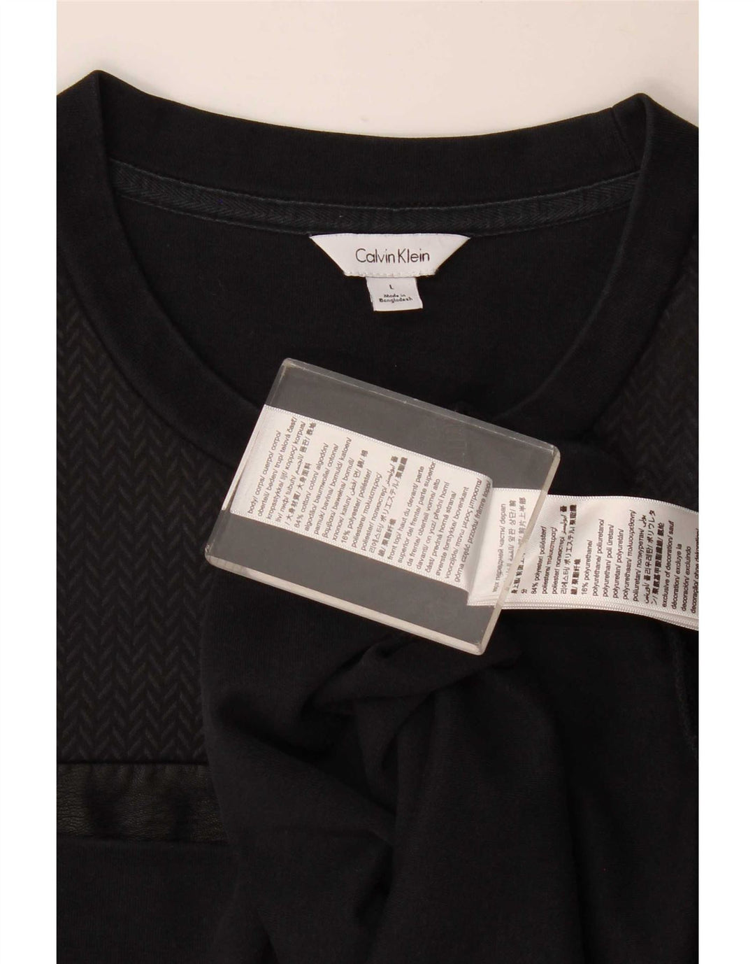 Męski sweter Calvin Klein, duży, czarny, bawełniany