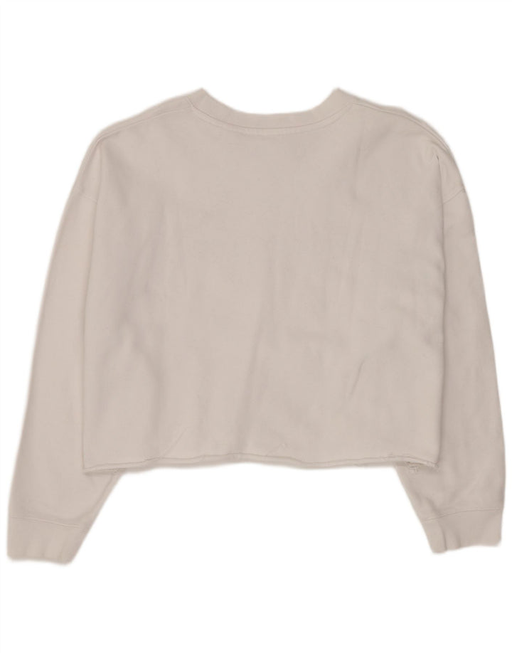 Damski sweter oversize typu Crop firmy Levi's UK 14, duże, białe paski