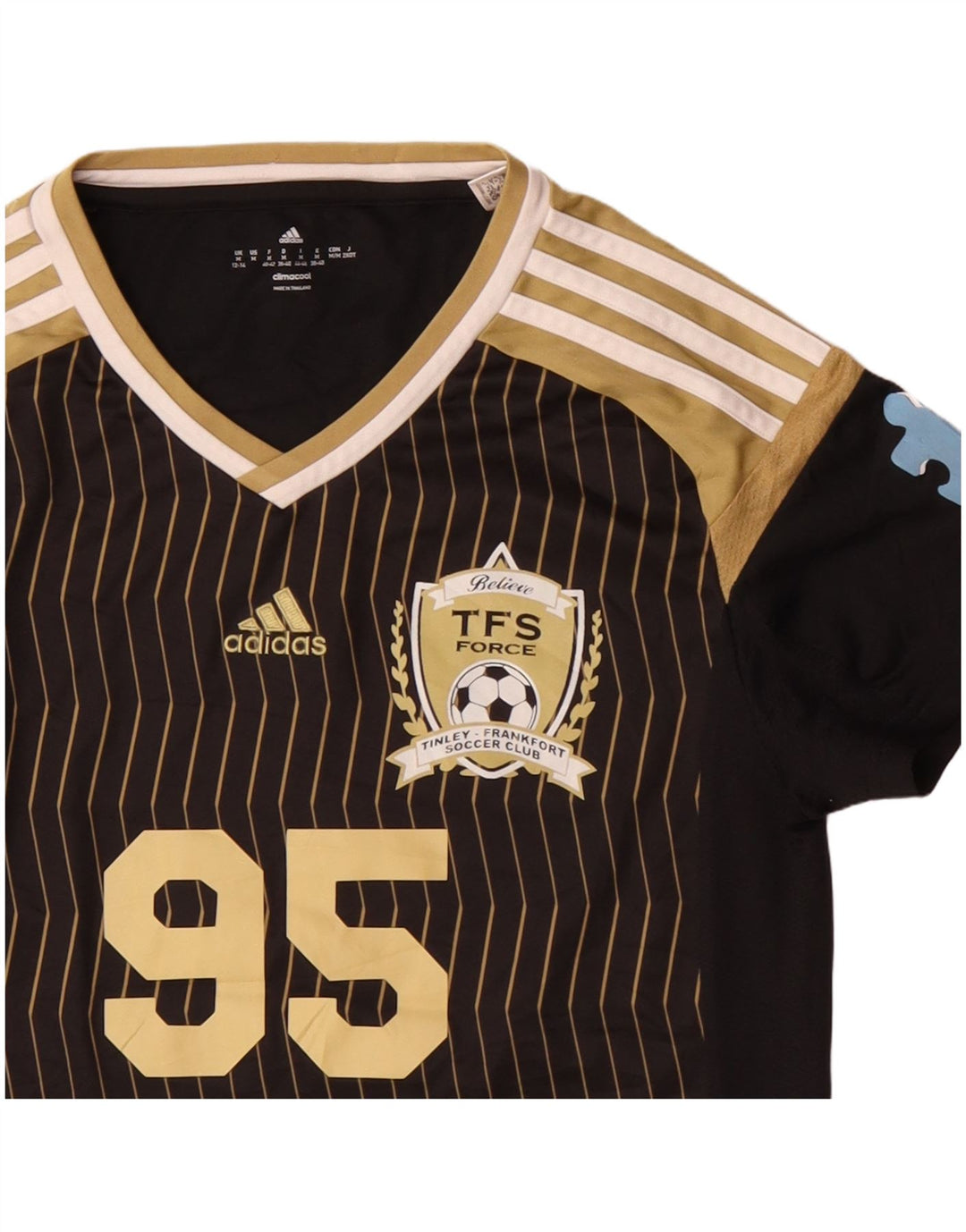 Damska koszulka ADIDAS Climacool Graphic Top UK 12/14 Średnia czerń