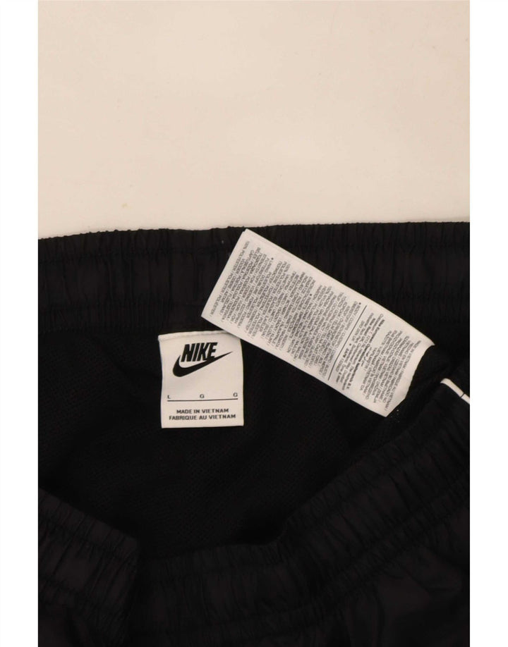 Męskie spodnie dresowe Nike, duże, czarne, nylonowe